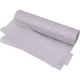 25m x 29cm Organza Roll - Silver Flocked Swirl Design Print